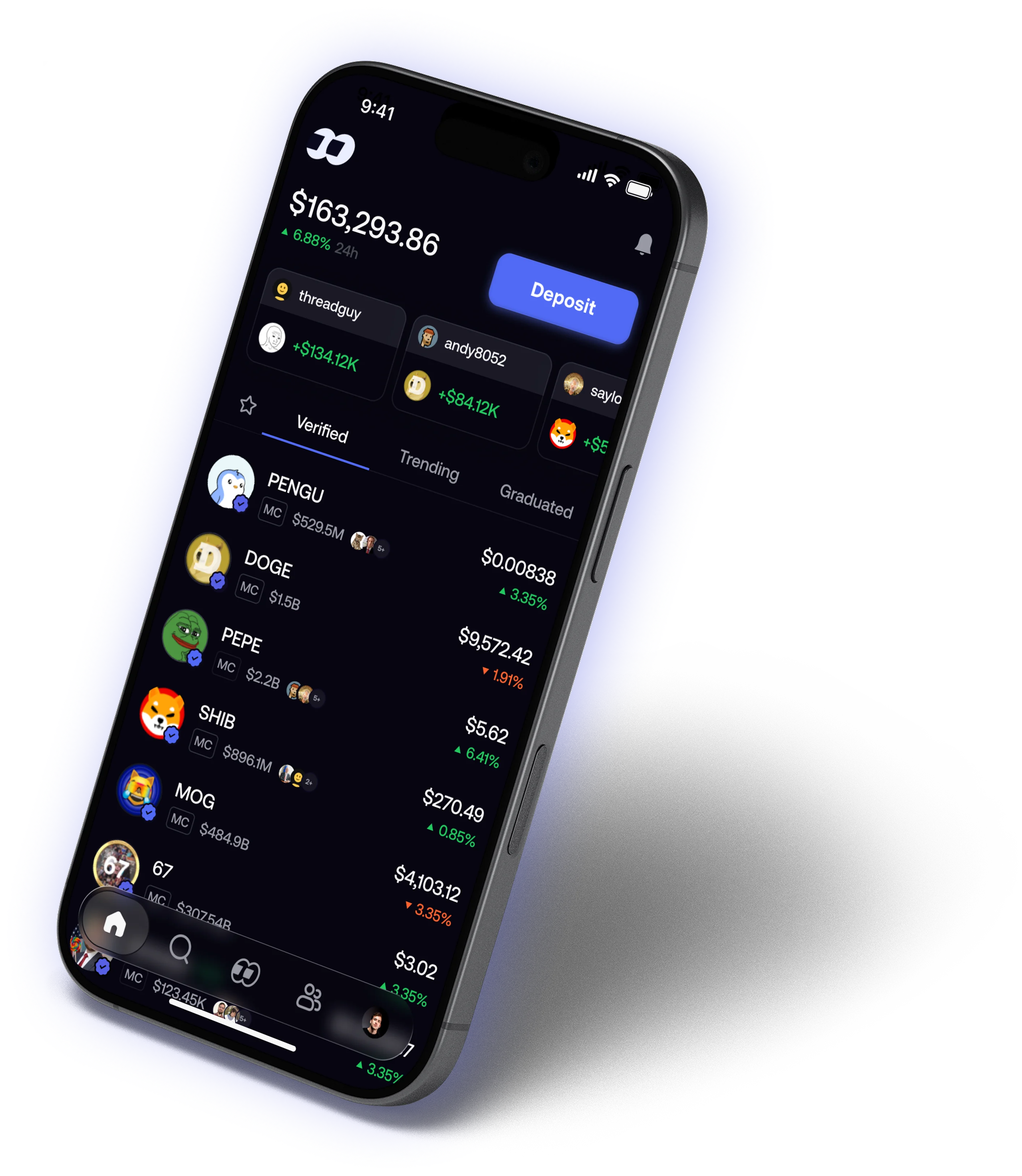 fomo app on a phone